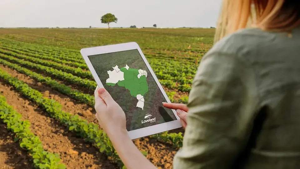 Mapa de regiões atendidas pela Loveland